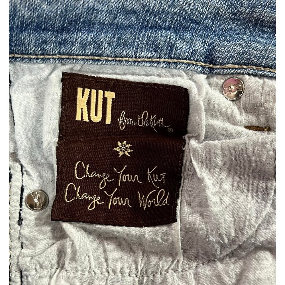 Kut from the Kloth Women Straight Leg Jeans Blue Size 4 Stretch - Picture 13 of 14